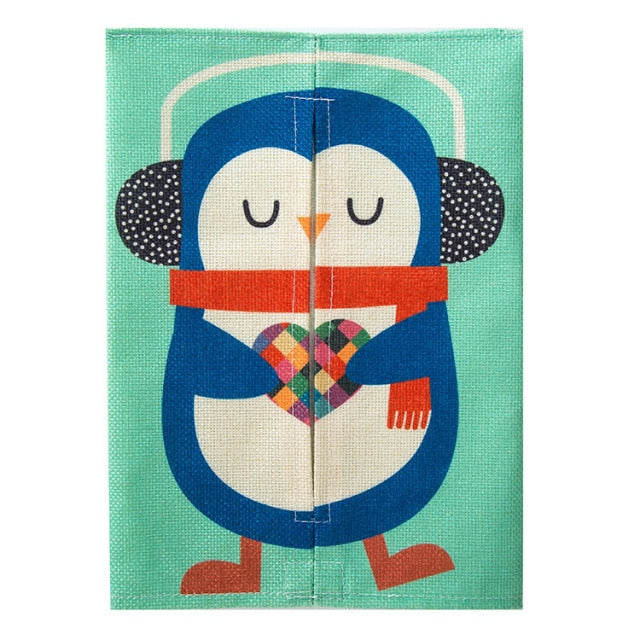 Boite à mouchoir bleue